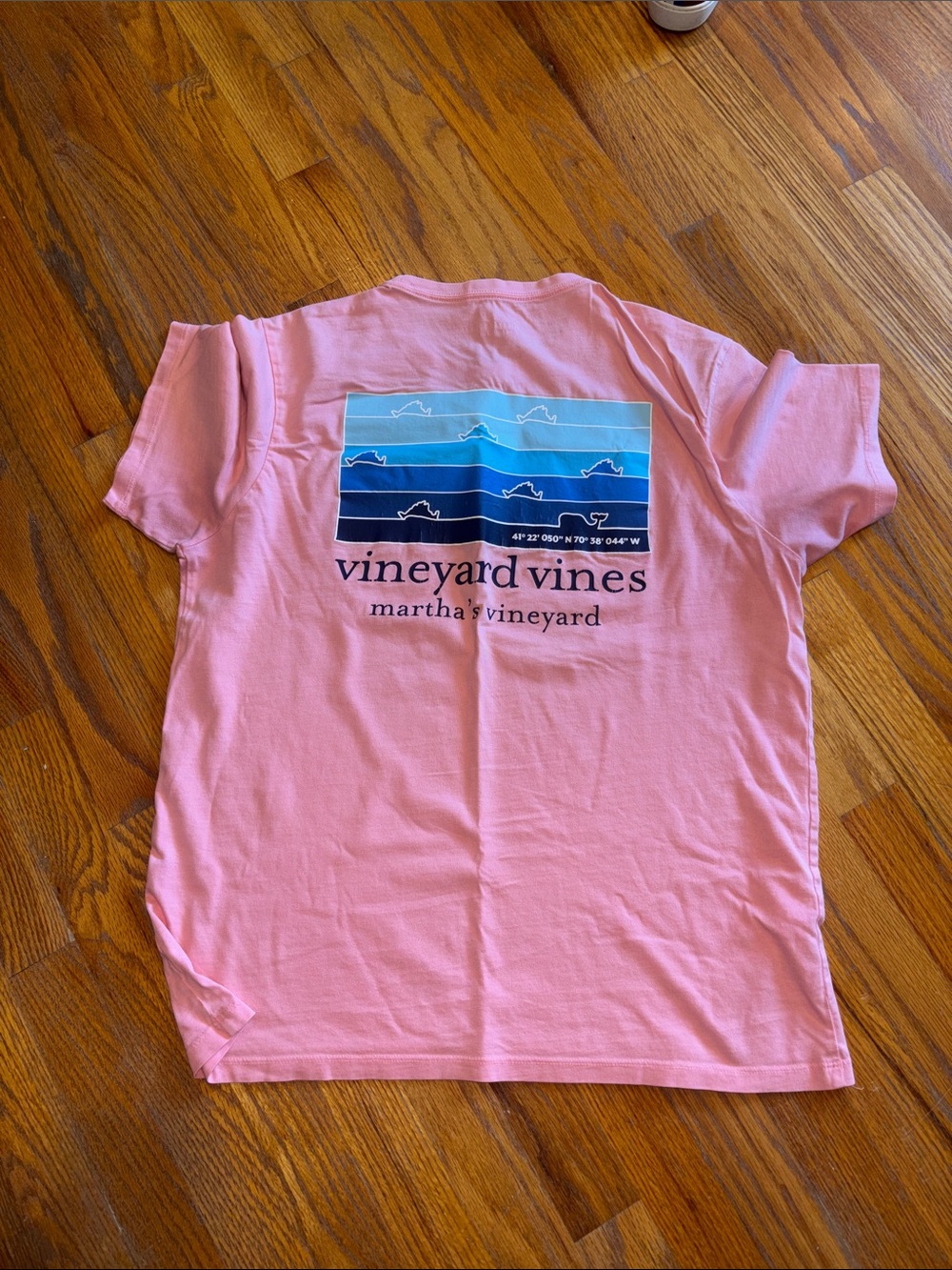 Vineyard Vines Men’s  Pink Pocket T‑Shirt